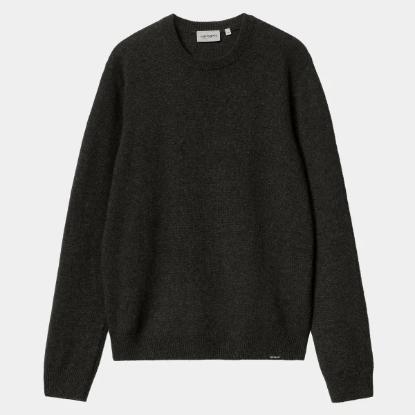 Carhartt WIP Alten Sweater Black Heather Best Sale