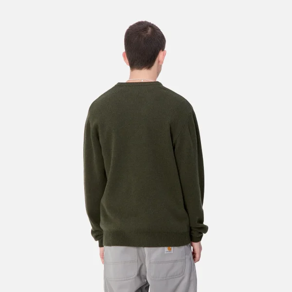 Carhartt WIP Alten Sweater Office Green Flash Sale