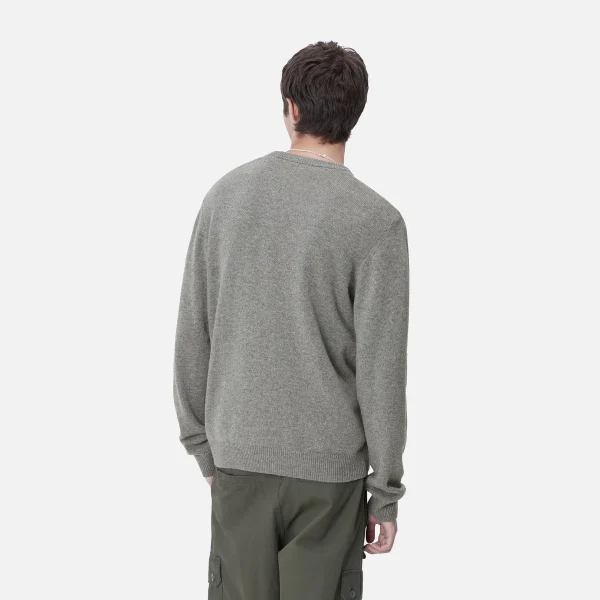 Carhartt WIP Alten Sweater Grey Heather Discount