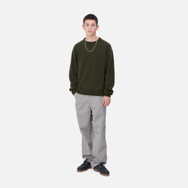 Carhartt WIP Alten Sweater Office Green Flash Sale