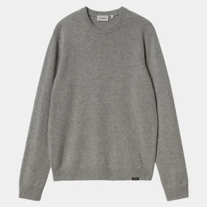 Carhartt WIP Alten Sweater Grey Heather Discount