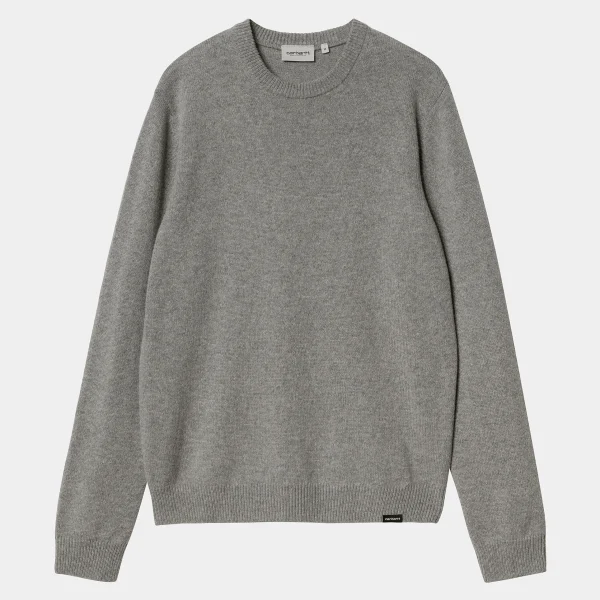 Carhartt WIP Alten Sweater Grey Heather Discount