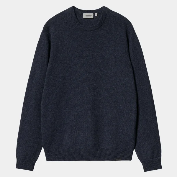 Carhartt WIP Alten Sweater Air Force Blue Heather Hot