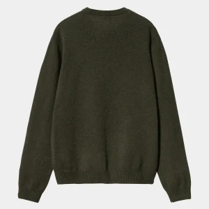 Carhartt WIP Alten Sweater Office Green Flash Sale