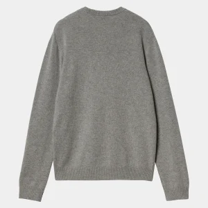 Carhartt WIP Alten Sweater Grey Heather Discount