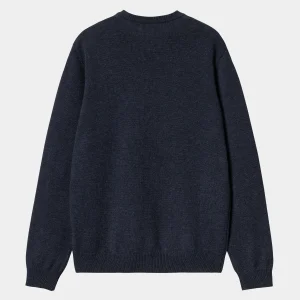 Carhartt WIP Alten Sweater Air Force Blue Heather Hot