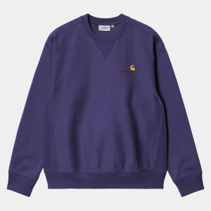 Carhartt WIP American Script Sweatshirt Aura Best