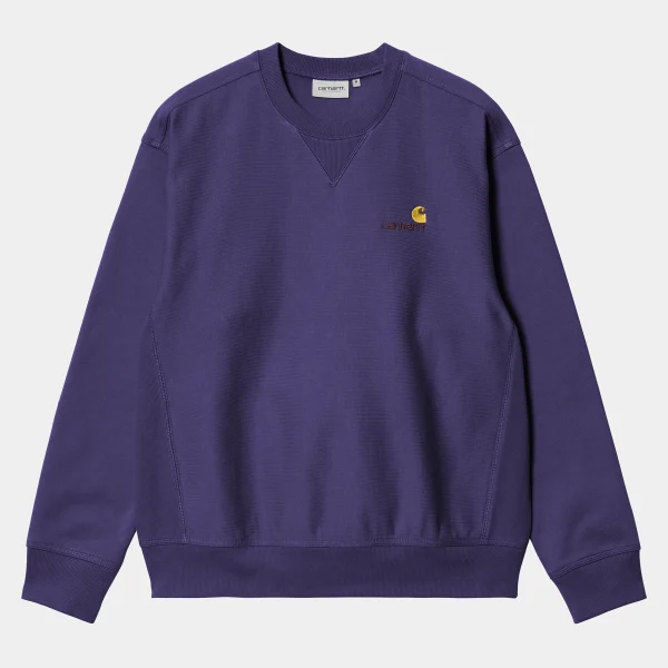 Carhartt WIP American Script Sweatshirt Aura Best