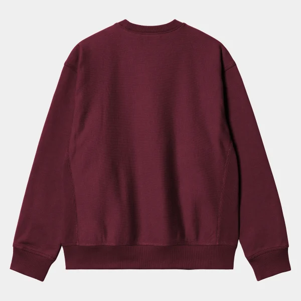 Carhartt WIP American Script Sweatshirt Malbec Cheap