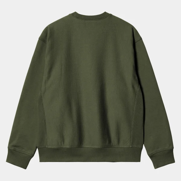 Carhartt WIP American Script Sweatshirt Tarragon Cheap