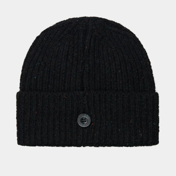 Carhartt WIP Anglistic Beanie Speckled Black New