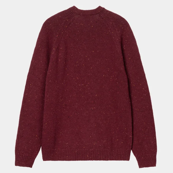 Carhartt WIP Anglistic Sweater Speckled Malbec Fashion