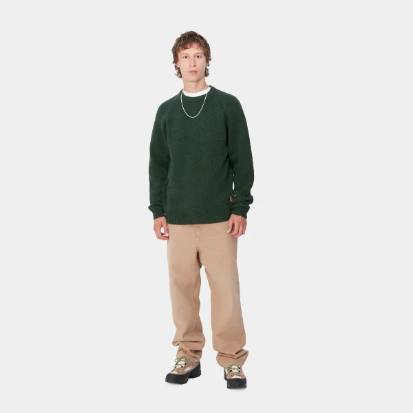 Carhartt WIP Anglistic Sweater Speckled Sycamore Tree Cheap