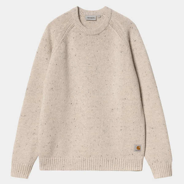 Carhartt WIP Anglistic Sweater Speckled Moonbeam Fashion