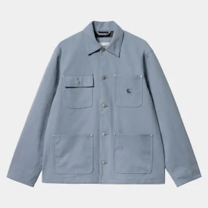 Carhartt WIP Artificial Suede Michigan Coat Dove Grey Clearance