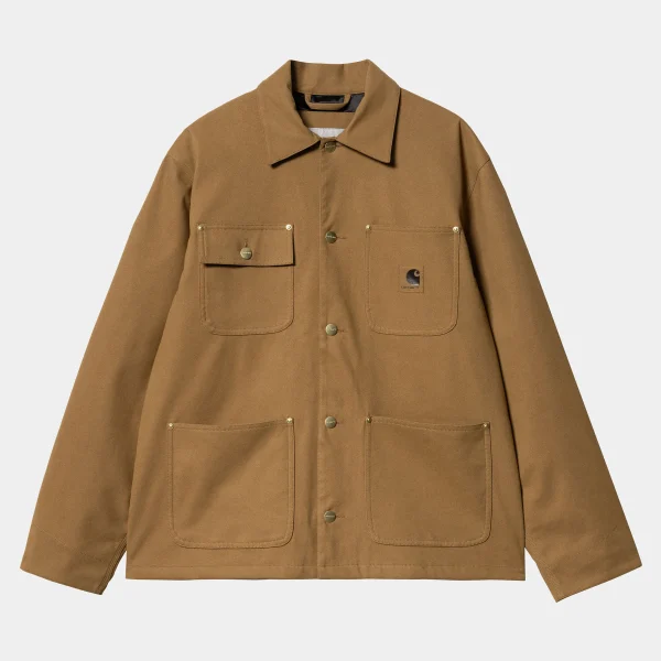 Carhartt WIP Artificial Suede Michigan Coat Hamilton Brown Fashion