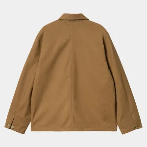 Carhartt WIP Artificial Suede Michigan Coat Hamilton Brown Fashion