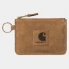 Carhartt WIP Artificial Suede Zip Wallet Hamilton Brown Flash Sale