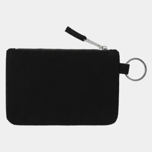 Carhartt WIP Artificial Suede Zip Wallet Black Shop