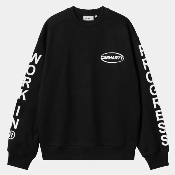 Carhartt WIP Body Of Work Sweat Black / White Best Sale