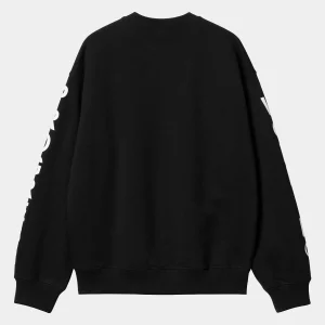 Carhartt WIP Body Of Work Sweat Black / White Best Sale