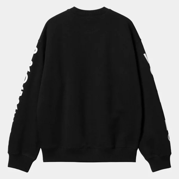 Carhartt WIP Body Of Work Sweat Black / White Best Sale