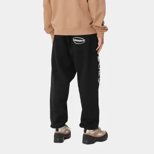 Carhartt WIP Body Of Work Sweat Pant Black / White Flash Sale