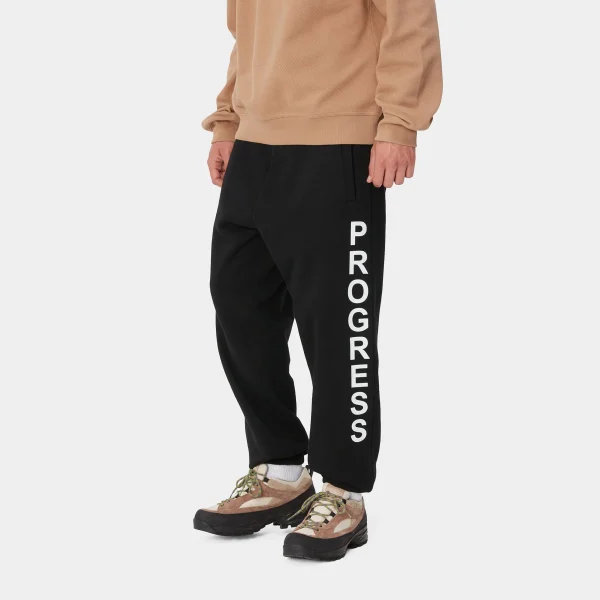 Carhartt WIP Body Of Work Sweat Pant Black / White Flash Sale