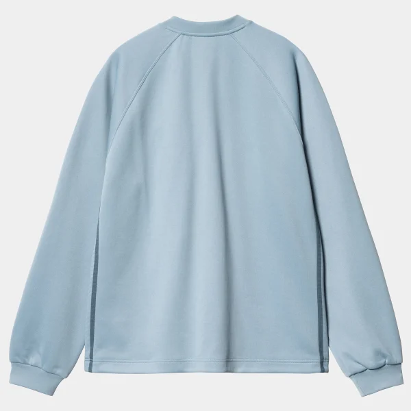 Carhartt WIP Bolan V-Neck Sweat Dusty Ice / Positano Discount