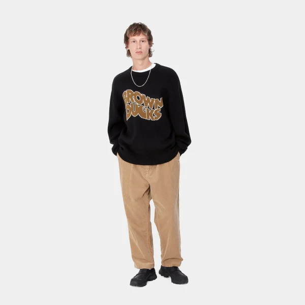 Carhartt WIP Brown Ducks Sweater Black Discount