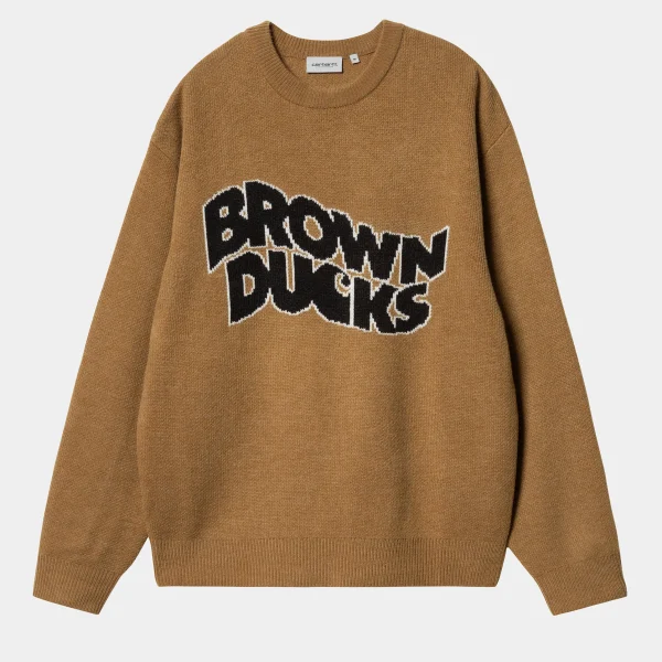 Carhartt WIP Brown Ducks Sweater Hamilton Brown Hot