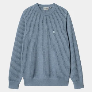 Carhartt WIP Calen Sweater Misty Sky Shop