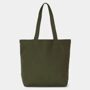 Carhartt WIP Canvas Graphic Tote Basics Print, Office Green Cheap