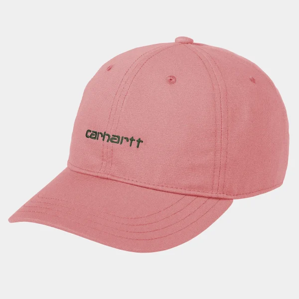 Carhartt WIP Canvas Script Cap Dusty Rose / Sycamore Tree Hot