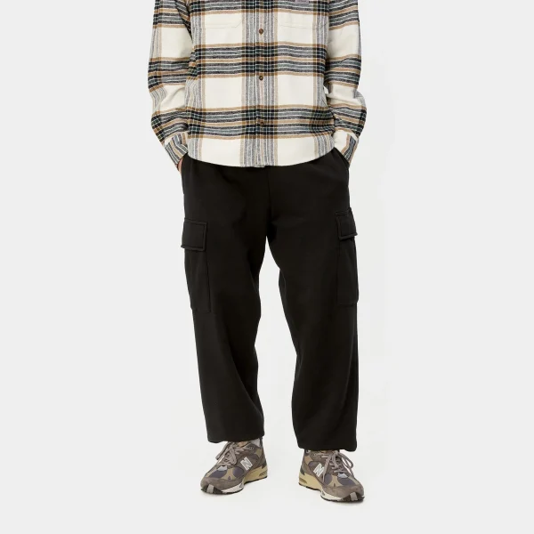 Carhartt WIP Cargo Sweat Pant Black Flash Sale