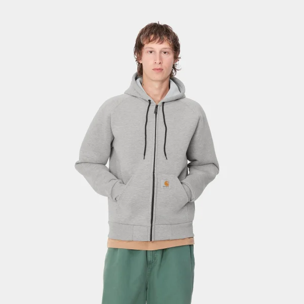 Carhartt WIP Car-Lux Hooded Jacket Grey Heather / Grey Best