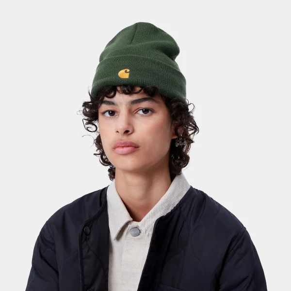 Carhartt WIP Chase Beanie Sycamore Tree / Gold Shop