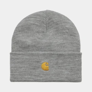 Carhartt WIP Chase Beanie Grey Heather / Gold Fashion