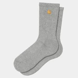 Carhartt WIP Chase Socks Grey Heather / Gold Outlet