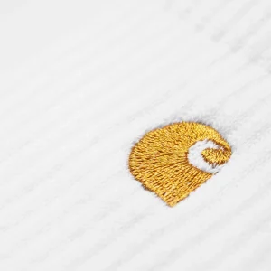 Carhartt WIP Chase Socks White / Gold Clearance