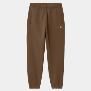 Carhartt WIP Chase Sweat Pant Chocolate / Gold Best