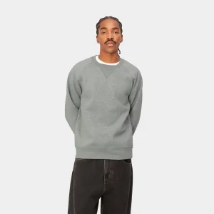 Carhartt WIP Chase Sweatshirt Grey Heather / Gold Best