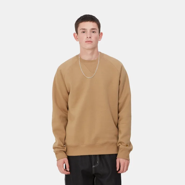 Carhartt WIP Chase Sweatshirt Peanut / Gold Online