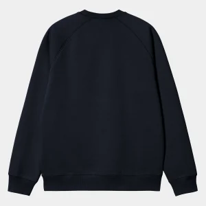 Carhartt WIP Chase Sweatshirt Dark Navy / Gold Outlet