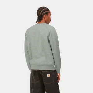 Carhartt WIP Chase Sweatshirt Grey Heather / Gold Best