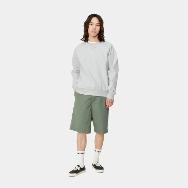 Carhartt WIP Chase Sweatshirt Ash Heather / Gold Cheap