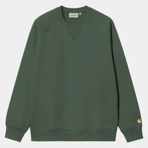 Carhartt WIP Chase Sweatshirt Sycamore Tree / Gold Best