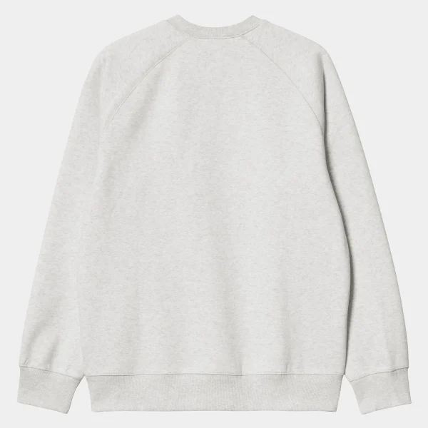 Carhartt WIP Chase Sweatshirt Ash Heather / Gold Cheap