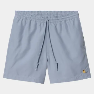 Carhartt WIP Chase Swim Trunk Charm Blue / Gold Clearance