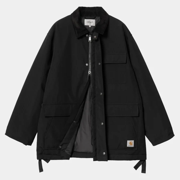 Carhartt WIP Clarton Coat Black / Black Clearance